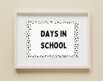 Days Of School Tens Frames with dots Poster Printable