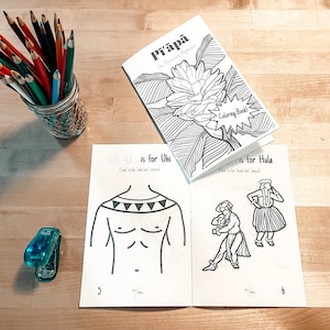 Hawaiian Coloring Book - Pīʻāpā / Hawaiian Alphabet - ʻŌlelo Hawaiʻi - Printable Coloring Book - Digital File