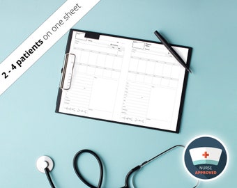 THE BEST Nurse RN Brain / Printable Report Sheet