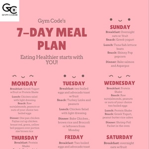 plan de alimentación semanal