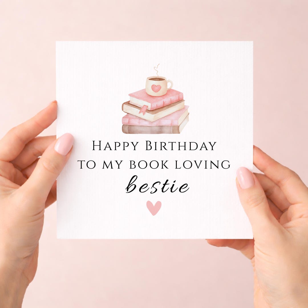 Book Lover Birthday Card, Bookish Birthday Card, Birthday Card for ...