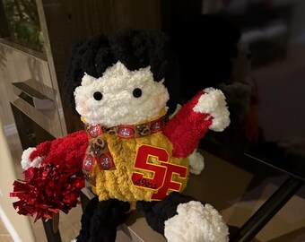 Peluche pom-pom girl San Francisco 49 ans