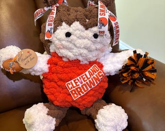 Peluche Cleveland Browns tricotée à la main