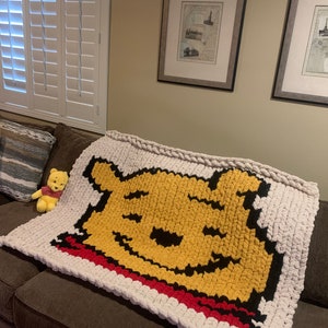 Poohbear blanket Winnie the Pooh baby shower gift nursery blanket