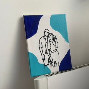 Weight-plated embroidered canvas