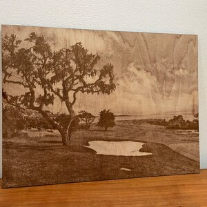 Custom Engraved Wood Photo