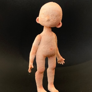 Cours vidéo 2 + patron de crochet PDF « Poupée adolescente », version anglaise
