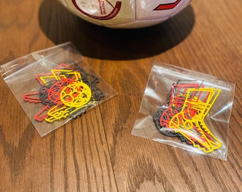 Fußball als Streudekoration aus Tonkarton