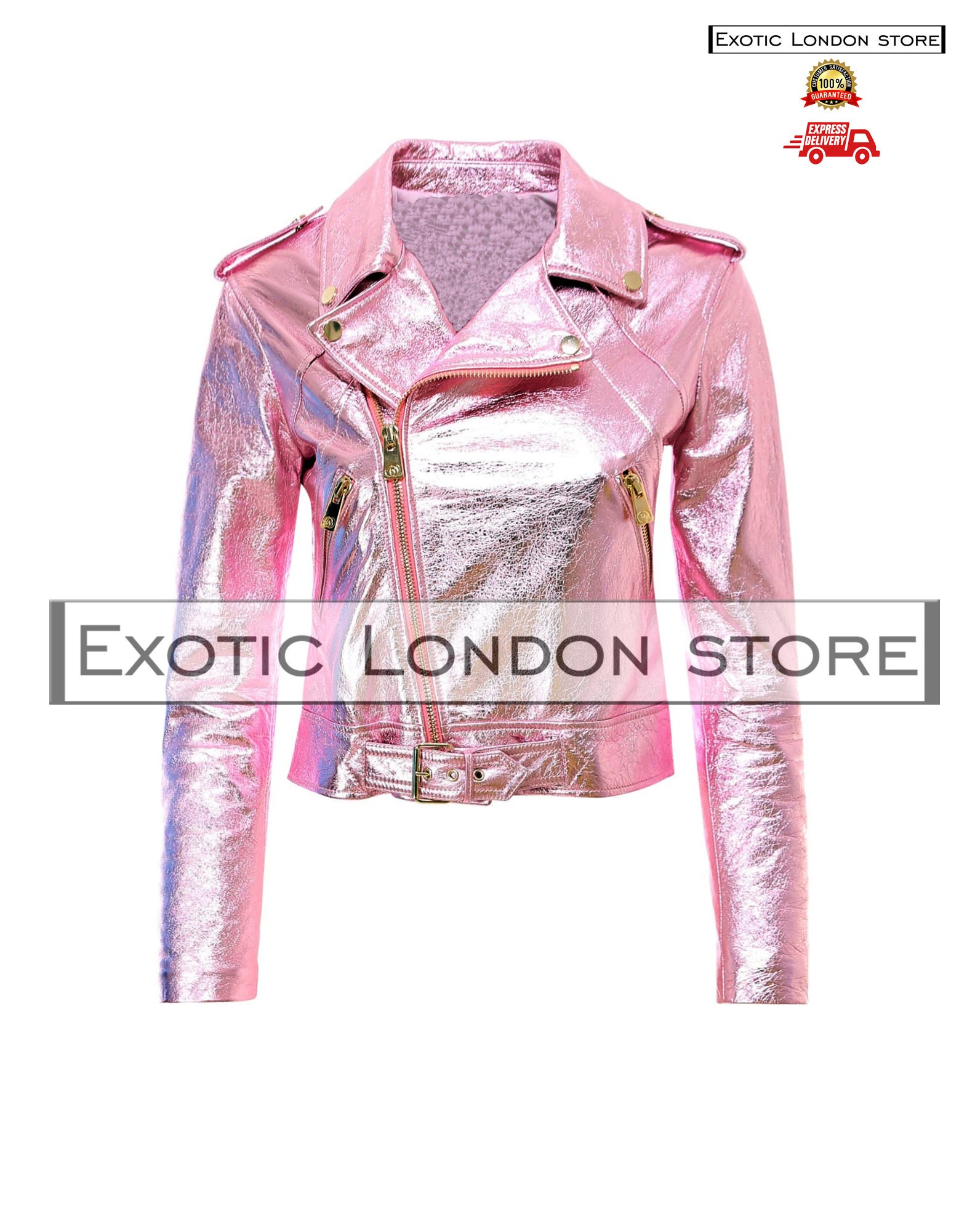 pink metallic jacket