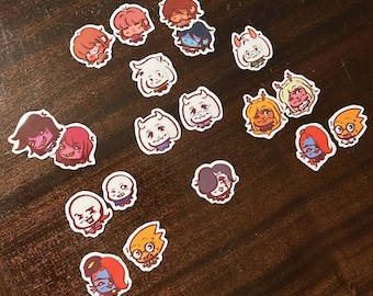 Undertale/Deltarune Mini Bean Stickers