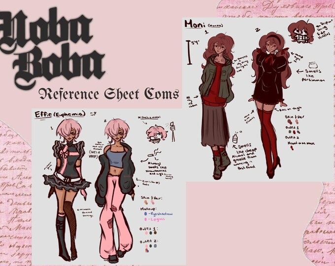 Reference Sheet Commission OPEN | Oc & Character Design - Etsy