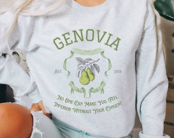 Genovia University Sweatshirt | Princess Diaries | Y2K Sweater | Preppy Crewneck | Y2K Sweatshirt | College Letters | Varsity Jacket
