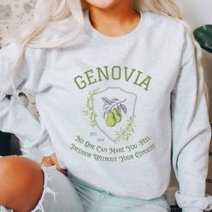 Custom Quote Genovia University Sweatshirt, Princess Diaries, Y2K Sweater, Preppy Crewneck, Y2K Sweatshirt, College Letters, Varsity Jacket