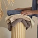 Linen Waffle Towel in Taupe, Waffle Bath Towel Set: Hand, Body Towels ...