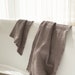 Linen Waffle Towel in Taupe, Waffle Bath Towel Set: Hand, Body Towels ...