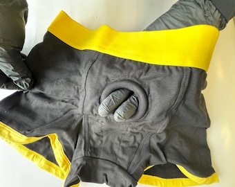 Open Butt Cutout Boxer Brief Strap On Harness