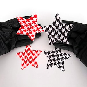 Disposable Star Nipple Cover Pasties, Red & Black (2 Pack)