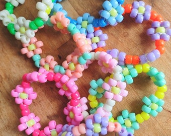 8 Flower rave bracelets