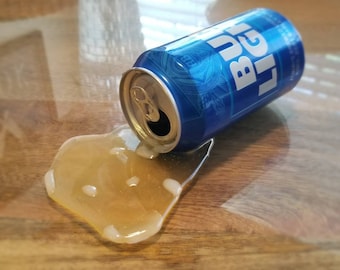 Fake Beer Can Spill