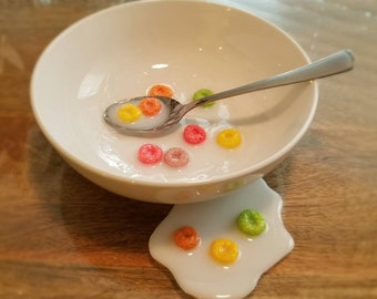 Fake Cereal Bowl Spill