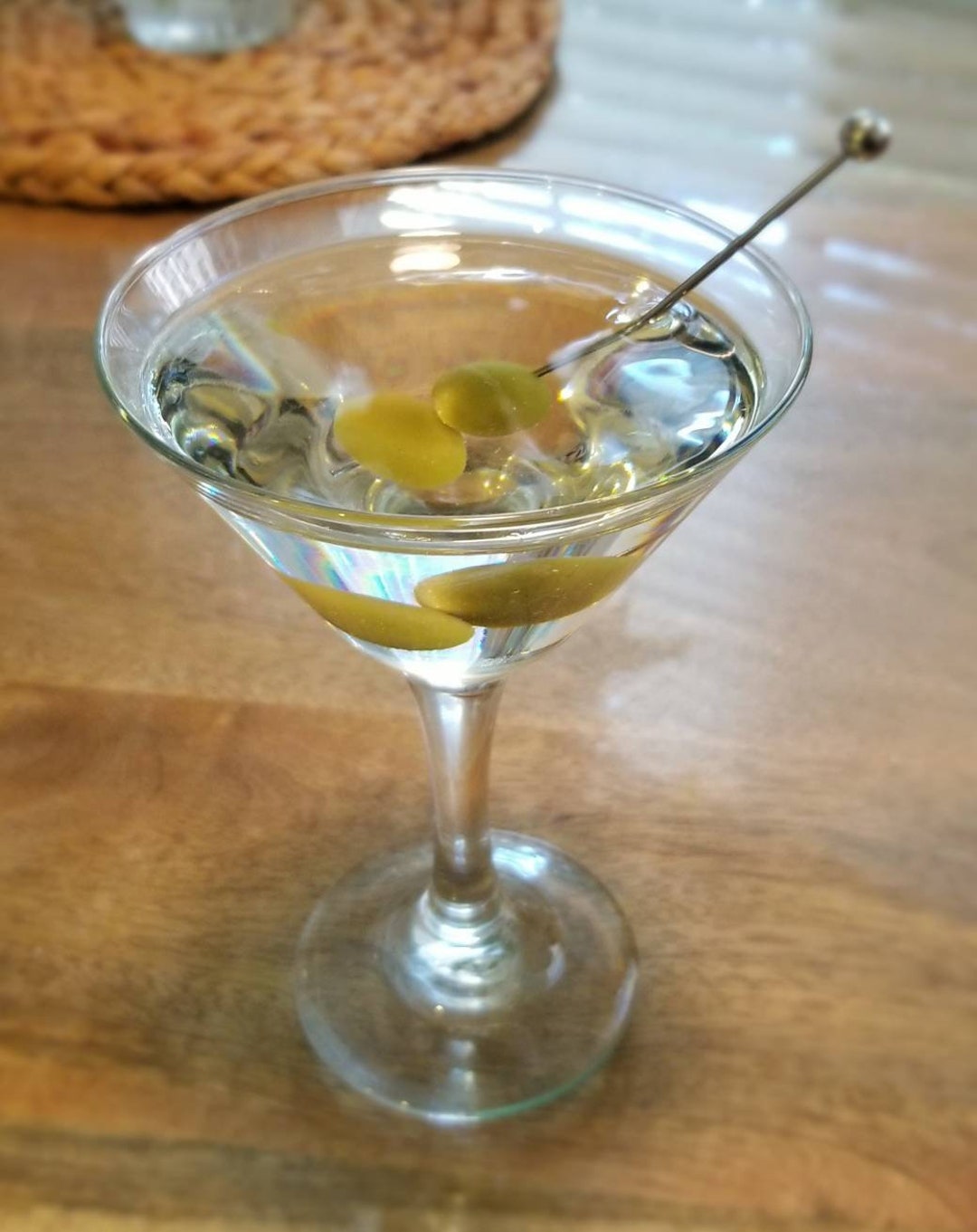 Fake Martini With Green Olives Etsy