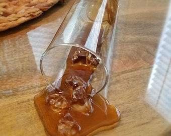 Fake Spilled Glass of Coke