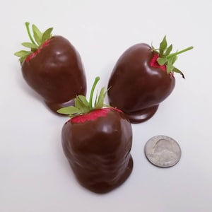 Fake Large Chocolate Covered Strawberries
