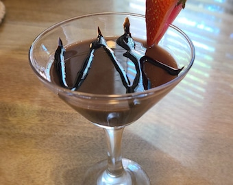Fake Chocolate Martini with Strawberry