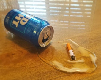 Fake Beer Spill with Cigarette