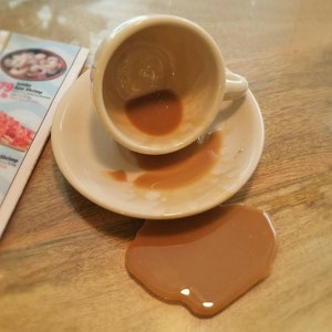 Fake Coffee Cup Spill