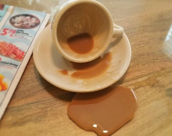 Fake Coffee Cup Spill