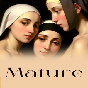 Queer Sapphic Nuns *Echos of Devotion* Lesbian Nun Series: #3 In Print Hand Painted