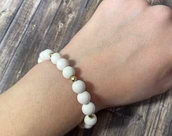 light pink stone bracelet