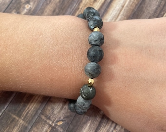 Marbled rock bracelet