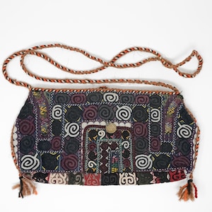 Vintage Central Asian Turkmen Embroidered Bag
