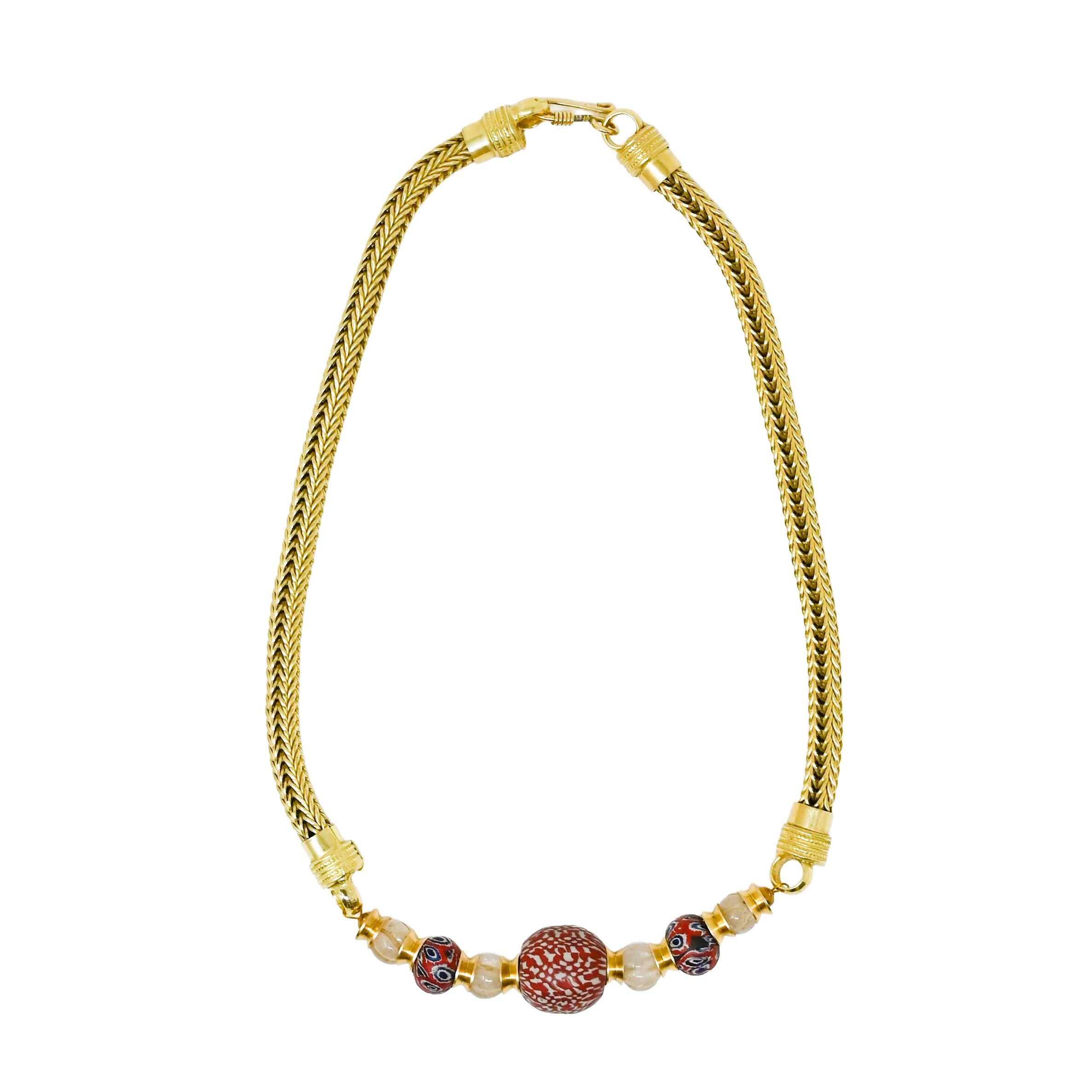 Eastern European Ancient Style Roman Chain Necklace Used by Nomadic ...