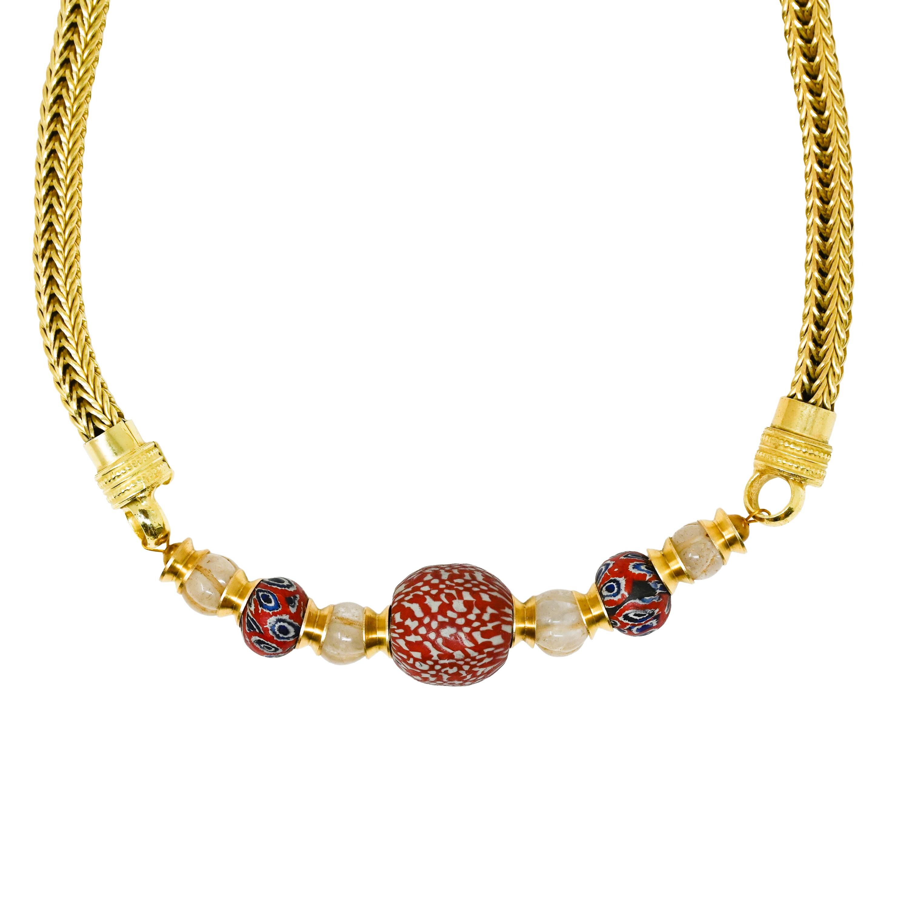 Eastern European Ancient Style Roman Chain Necklace Used by Nomadic ...