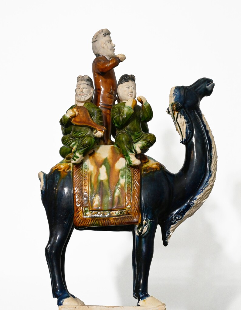 Tang Dynasty Style Sancai Glazed Ceramic Figure With Possibly Turkic