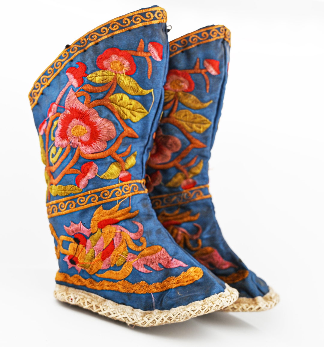East Asian Chinese Embroidered Child's Boots - Etsy