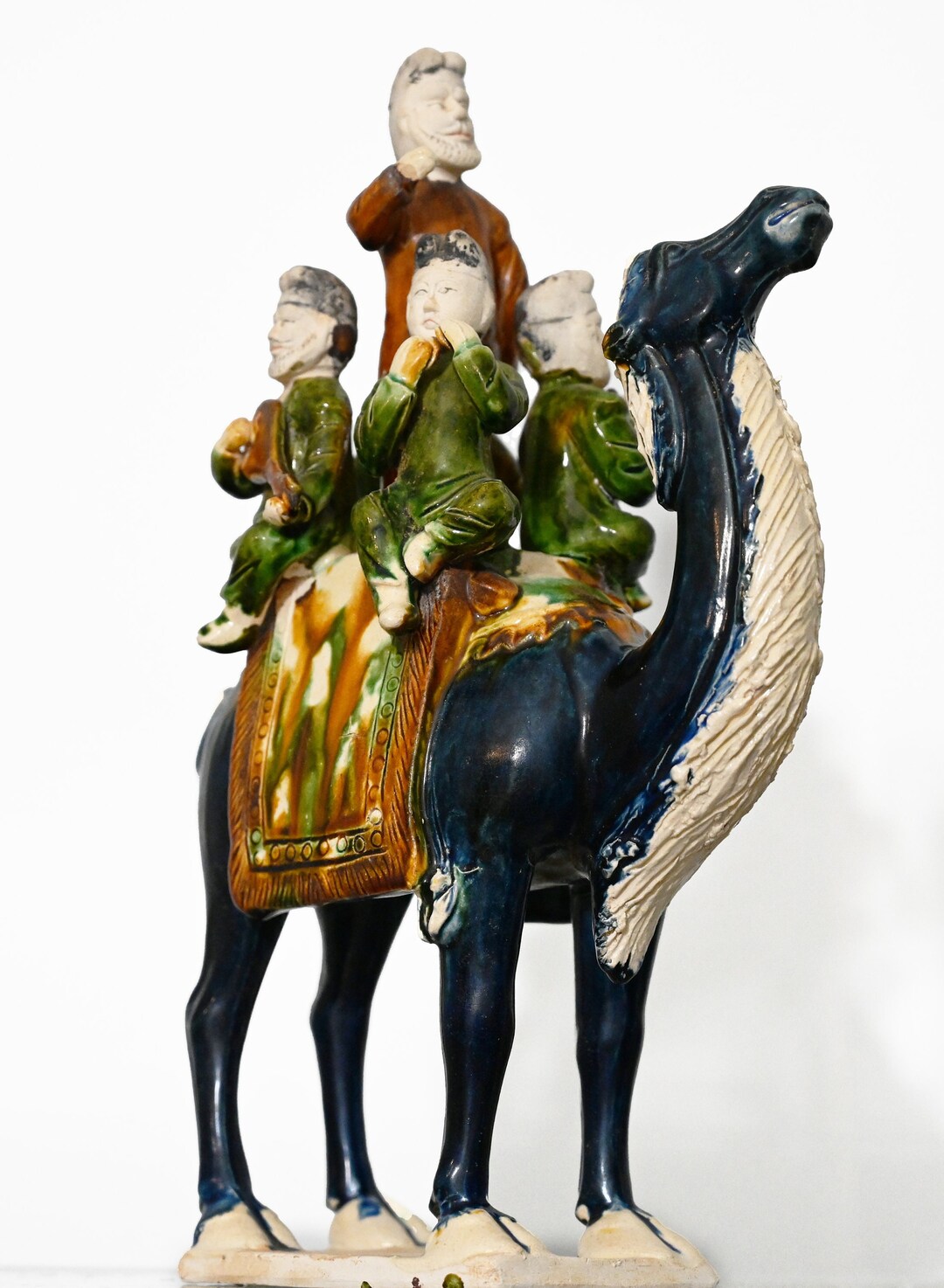 Tang Dynasty Style Sancai Glazed Ceramic Figure With Possibly Turkic