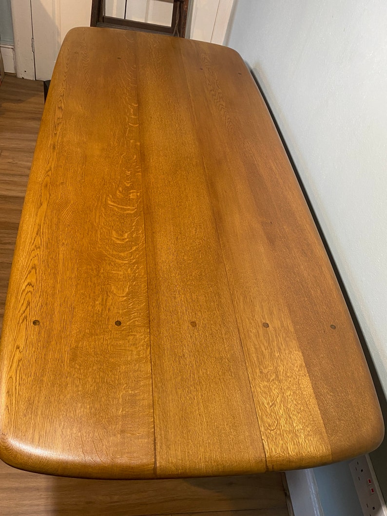SOLD** Vintage Refinished Ercol Refectory Table / Elm Dining Table / Mid Century/ Kitchen Table ...