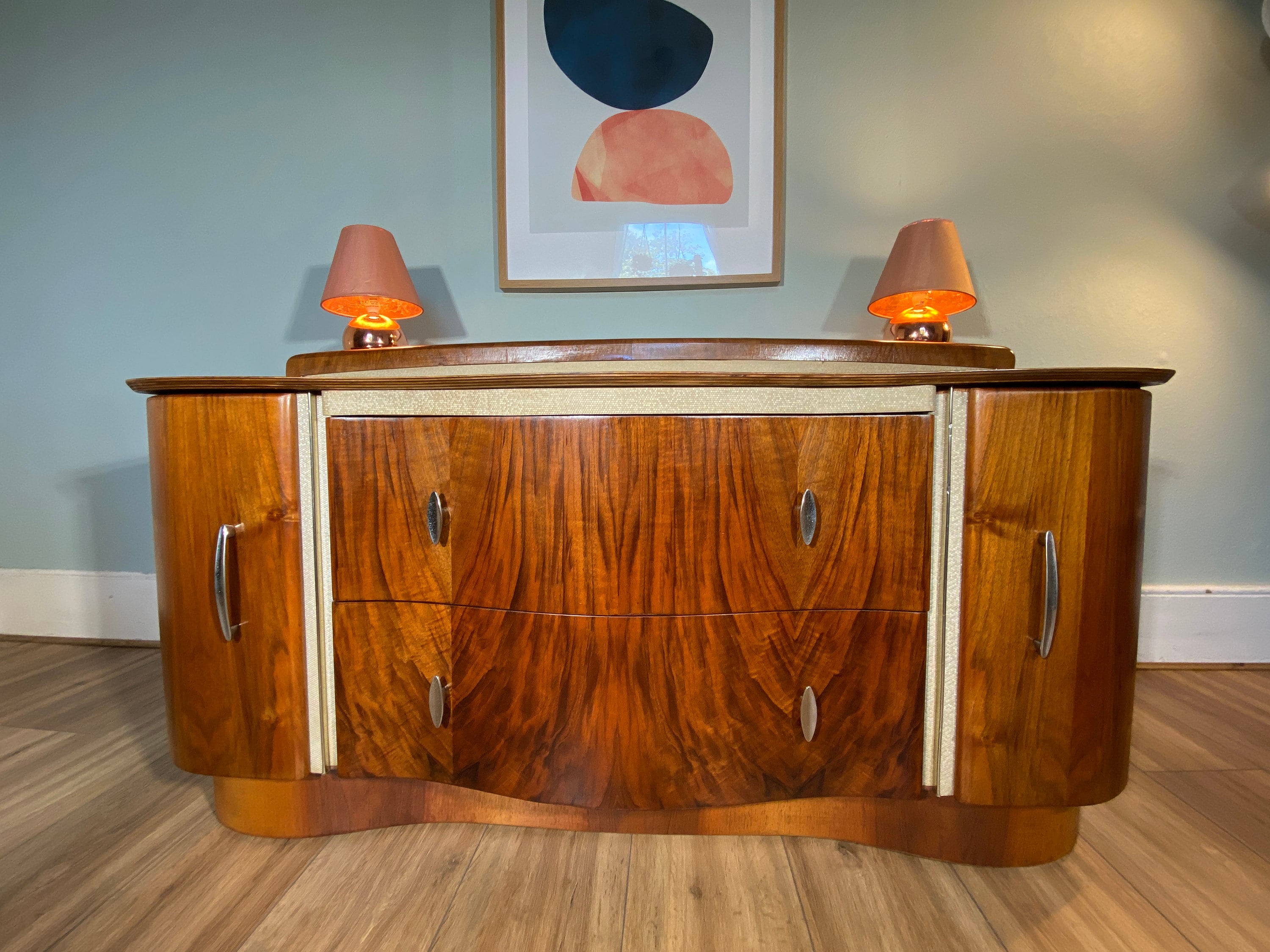 SOLD** Refinished Art Deco Vanity Dresser by Beautility – 1950s - Etsy