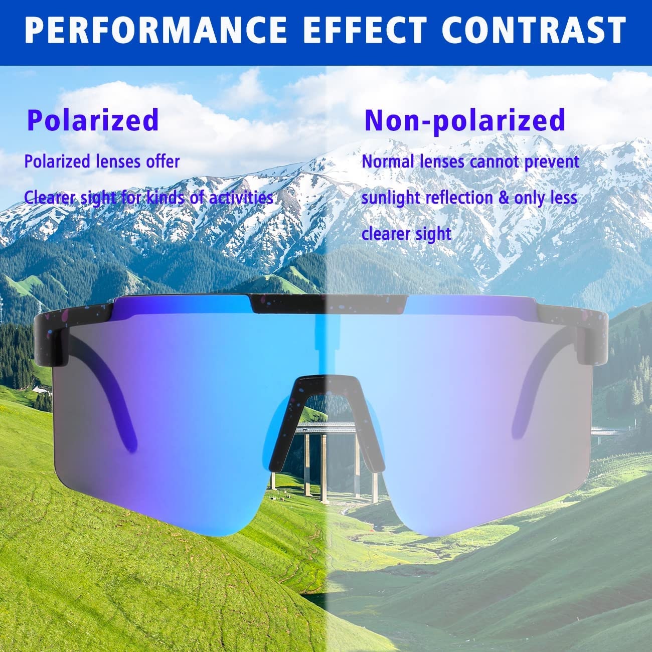 Polarized Cycling Glasses Sports Sunglasses Biking Goggles for Etsy