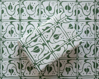 THREE SHEETS: Vines Woodblock - Luxury Gift Wrap. Designed and printed in the UK.