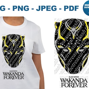 Black Panther Shuri Wakanda Forever SVG PNG jpeg pdf NEW Black Panther Cricut, Wakanda Forever Cut File, Shuri Silhouette, Layered Vector