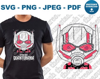 Instant Download Ant-Man and The Wasp Quantumania SVG Antman PNG Ant-Man jpeg Ant-Man pdf Ant-man Movie Cricut Silhouette Cut File Vector