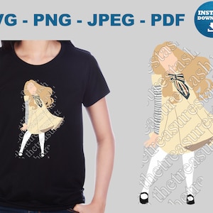 Megan Doll SVG Megan PNG Megan JPEG Megan pdf Megan Cricut Megan Cut File Megan Silhouette Megan Vector Horror Scary Horde Dance