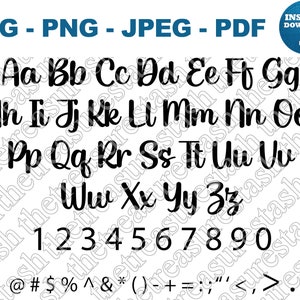 Czcionka Sharpie SVG Czcionka Sharpie PNG Czcionka Sharpie JPG Czcionka Sharpie Pdf Czcionka odręczna Plik do cięcia Czcionka kaligraficzna Stylowa czcionka dla Cricut