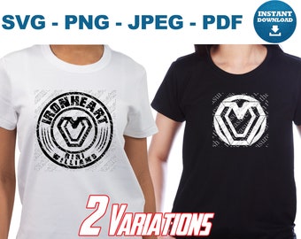 Iron Heart Riri Williams Wakanda Forever SVG PNG JPEG pdf Black Panther Iron Heart Cricut Iron Heart Cut File Iron Heart Silhouette Vector