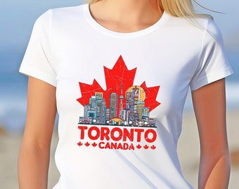 Shirt Toronto: T-shirt met Canadese print - esdoornbladontwerp
